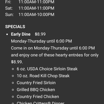 Texas Roadhouse - Hours and specials - Steakhouses Near Me - Stow, Ohio