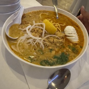 Pa Lian - chicken noodle soup - Burmese Near Me - Wheaton, Illinois