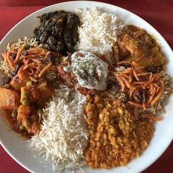 Pamir Kabob House - Vegetarian platter - Afghan Near Me - La Jolla, California