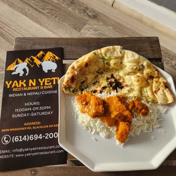 Yak N Yeti - Garlic Naan Chicken Tikka Masala - Himalayan/Nepalese Near Me - Blacklick, Ohio Yak N Yeti - Garlic Naan Chicken Tikka Masala - Himalayan/Nepalese Near Me - Blacklick, Ohio