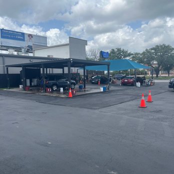 Drip Hand Wash & Detail - a view of a car wash station - Car Wash Near Me - Houston, Texas