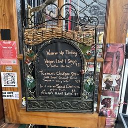 I love all of the handwritten signs