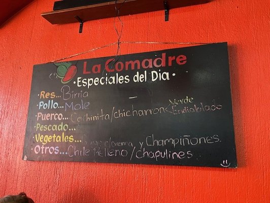 Menu photo 1 La Comadre Taquería Ensenada, BCN