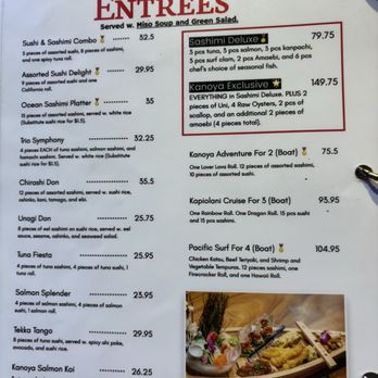 Kanoya Sushi Grill and Bar - Sushi Bars Near Me - Honolulu, Hawaii