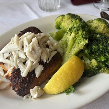 Mary Mahoneys - Red snapper blackened with broccoli cooked perfect (not mushy, not too hard) - Venues & Event Spaces Near Me - Biloxi, Mississippi Mary Mahoneys - Red snapper blackened with broccoli cooked perfect (not mushy, not too hard) - Venues & Event Spaces Near Me - Biloxi, Mississippi