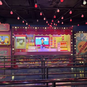 Universal Studios Hollywood - Simpson ride intro - Amusement Parks Near Me - Universal City, California