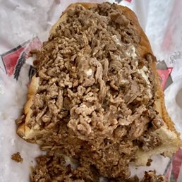 Steak and Cheese Sub This is the SMALLER half! Steak and Cheese Sub This is the SMALLER half!