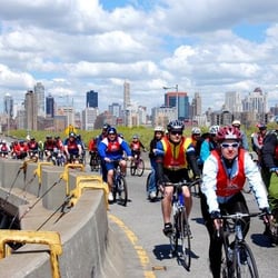 Bike New York - 30,000 bikes cross the Queensboro Bridge the first Sunday of May each year.