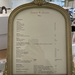 Saison Sucrees - Menu