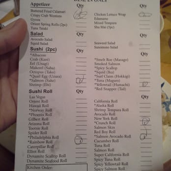 Orient Sushi Grill - New all you can eat menu - Sushi Bars Near Me - Gilbert, Arizona Orient Sushi Grill - New all you can eat menu - Sushi Bars Near Me - Gilbert, Arizona