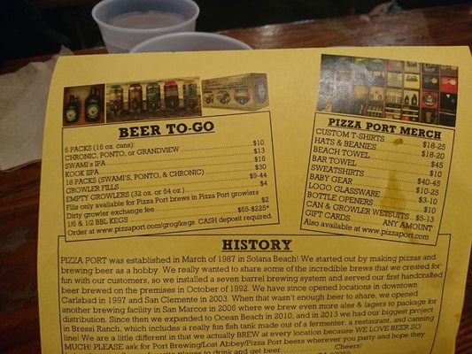 Menu photo 5 Pizza Port Brewing San Diego, CA Menu photo 5 Pizza Port Brewing San Diego, CA