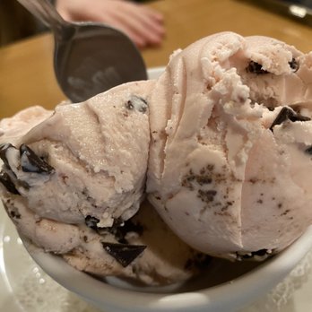 Kostas Grill - Roasted strawberry/chocolate chip ice cream - Greek Near Me - Tuckerton, New Jersey