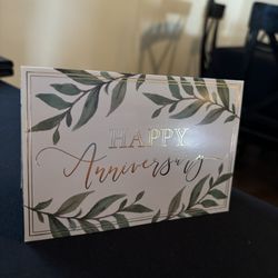 Chess Club Steak House - Hand signed anniversary card with photo from the staff of Chess Club Steakhouse