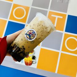 Boba TomTom - Seasalt Cream Coffee w/ Coffee Jelly