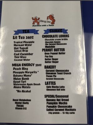 Menu photo 4 ZENergy Zone Tamarac, FL
