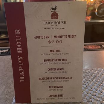 Farmhouse Tavern - Happy hour food menu - New American Near Me - Katonah, New York