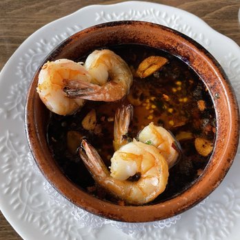 SER - Gambas al ajillo - well cooked but not seasoned enough - Spanish Near Me - Arlington, Virginia