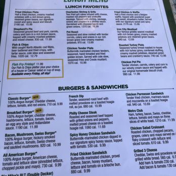 Metro Diner - Menu - Diners Near Me - Gainesville, Florida
