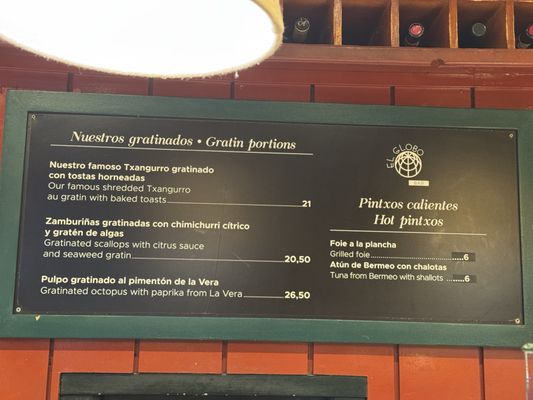 Menu photo 2 El Globo Bilbao, BI