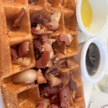 More Than Waffles - Baconutella Belgian Waffle with no Nutella per my request - Breakfast & Brunch Near Me - Encino, California