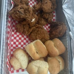 My order...chicken is dark due to the dirty oil