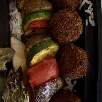 Luna Grill Cerritos - Veggie Kabob Plate - Mediterranean Near Me - Cerritos, California Luna Grill Cerritos - Veggie Kabob Plate - Mediterranean Near Me - Cerritos, California