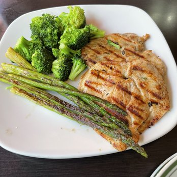 Woody's Diner - Chicken with Broccoli and Asparagus - American Near Me - Orange, California Woody's Diner - Chicken with Broccoli and Asparagus - American Near Me - Orange, California