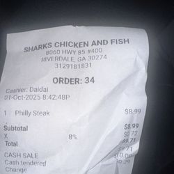 Sharks Chicken And Fish - No one wanted to identify themselves on the phone, so we are assuming the young lady that attended to my autistic son was "DaiDai".