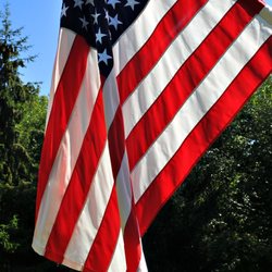 DEL Flags - DEL Flags American flag with a pole sleeve
