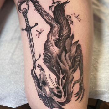 Breakwater Tattoo - forest guardian by Naomi Butterfield (@alienboyfriend) - Tattoo Near Me - Long Beach, California