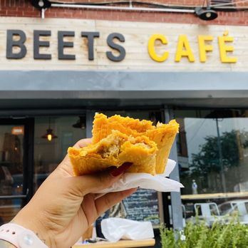 Beets Café - Jerk Plantain Patty - Cafes Near Me - Brooklyn, New York Beets Café - Jerk Plantain Patty - Cafes Near Me - Brooklyn, New York