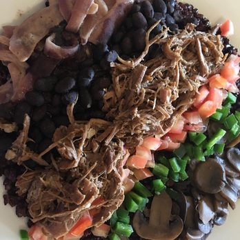 Sadiq's Bistro - Rice bowl, with black rice, lamb meat(you could have chicken or fish instead) and 5 toppings of your choice. - Breakfast & Brunch Near Me - Atlanta, Georgia