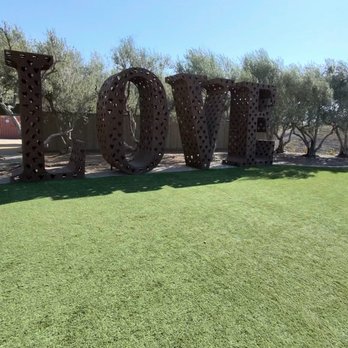 Leal Vineyards - Love sign on the yard - Wineries Near Me - Hollister, California