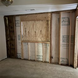 Infinity Construction - (during) family room wall pic