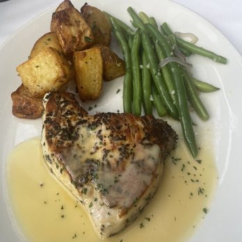 Bond 45 - Swordfish with green beans & potatoes.DELICIOUS! - Italian Near Me - Oxon Hill, Maryland