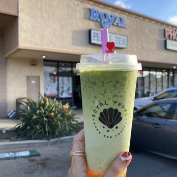 Royal Pearl Tea - Mango Matcha Latte - Coffee & Tea Near Me - Lemon Grove, California Royal Pearl Tea - Mango Matcha Latte - Coffee & Tea Near Me - Lemon Grove, California