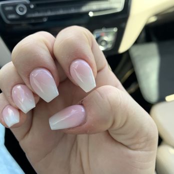 Ling Nails - Ombré coffin nails - Nail Salons Near Me - Jacksonville, Florida Ling Nails - Ombré coffin nails - Nail Salons Near Me - Jacksonville, Florida