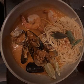 Lamplight Lounge - Thai Seafood Pasta* - New American Near Me - Anaheim, California Lamplight Lounge - Thai Seafood Pasta* - New American Near Me - Anaheim, California