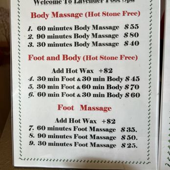 Lavender Foot Spa - Price list 4/7/24 - Day Spas Near Me - Claremont, California Lavender Foot Spa - Price list 4/7/24 - Day Spas Near Me - Claremont, California