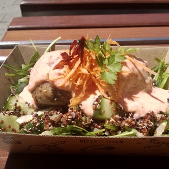 Delectaballs - Eggplant and Parmesan Balls with Quinoa Salad - Food Trucks Near Me