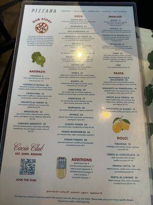 Menu photo 1 Pizzana Silver Lake Los Angeles, CA