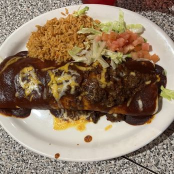 Chuy's - Fajita beef burrito with Tex Mex sauce - Tex-Mex Near Me - Orlando, Florida