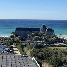 View from rooftop bar.
