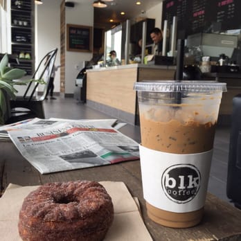 Blk Dot Coffee - My large cup of VTM and over toasted cronut. - Coffee & Tea Near Me - Irvine, California