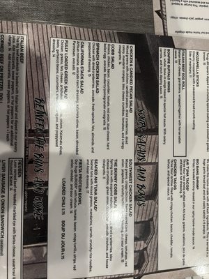 Menu photo 3 Tracks Cary, IL