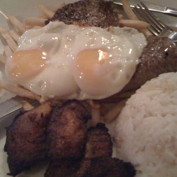Aromas del Peru - Bistec a lo pobre - Peruvian Near Me - Miami, Florida