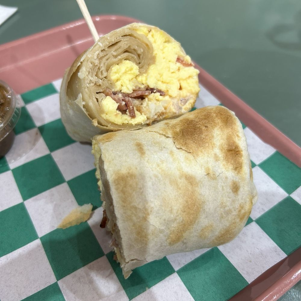 Anna's Joint - breakfast burrito (meh, pass) - Wine Bars Near Me - Long Beach, California