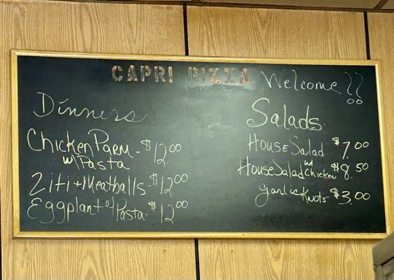 Menu photo 2 Capri Pizza Yonkers, NY