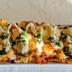 Frenchys Outpost Bar & Grill - Tropical Shrimp Flatbread