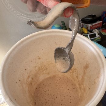 Smoothie King - The Measuring Spoon. Looks like it went through the blender. Tiny pieces of metal are all through the drink. - Juice Bars & Smoothies Near Me - Kansas City, Missouri